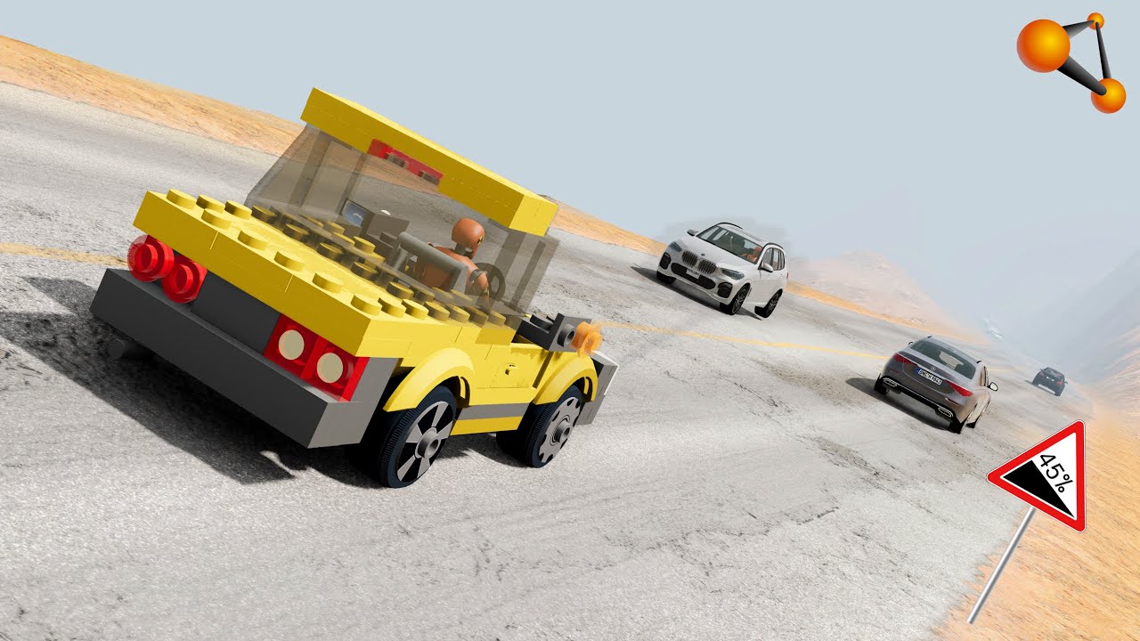 БРАКОВАННАЯ ИГРУШКА! У ЛЕГО МАШИНКИ ОТКАЗАЛИ ТОРМОЗА | BeamNG.drive