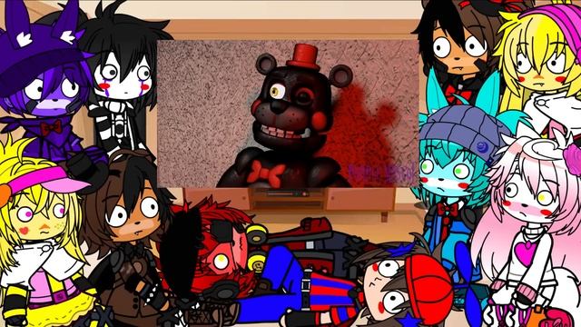 Фнаф реагирует на FNAF Попробуй не Засмеяться Челлендж  Полнометражный эпизод Перезалив Gacha club
