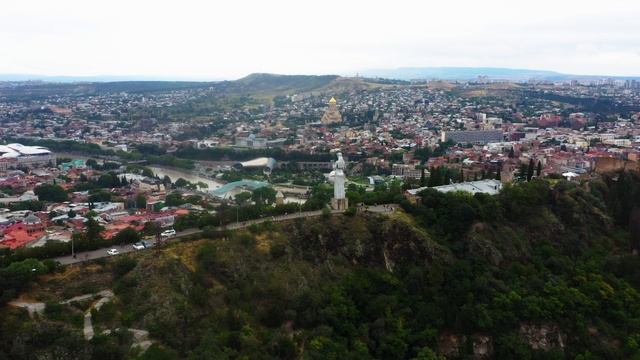 Грузия. Монумент - Грузия мать. (Видео 4К)