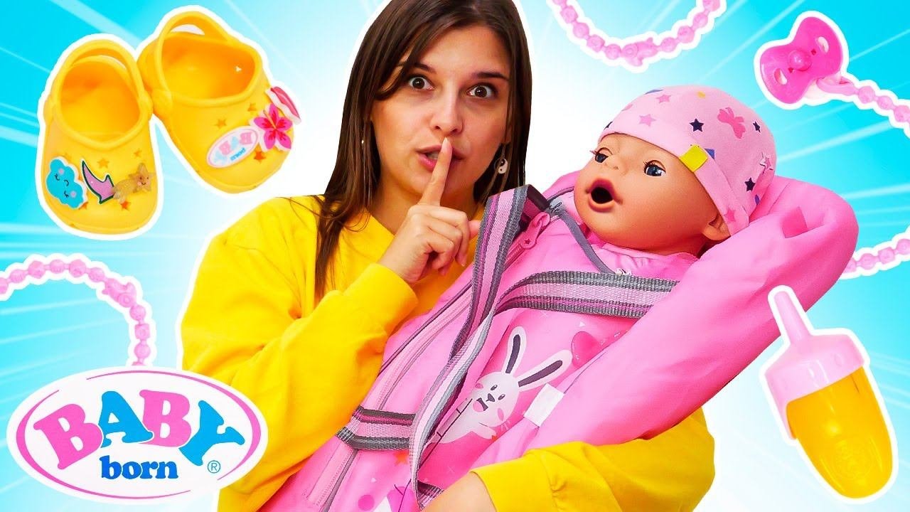 Кукла Беби Борн заболела на прогулке! Игры в доктора и дочки матери. Видео про игрушки для детей