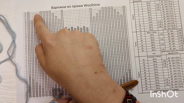 Простые варежки крючком