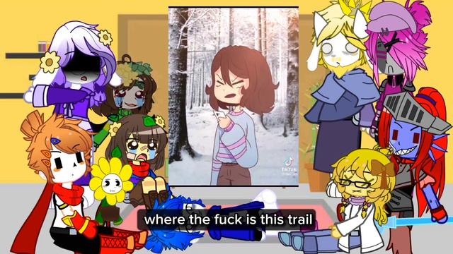 ||реакция персонажей андертеил на тт|| 1/? || reaction characters undertale on TT ||