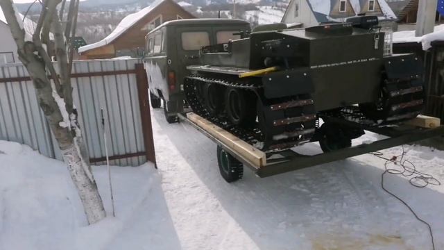 Модернизация на самодельном гусеничном вездеходе.