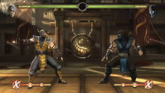 Mortal Kombat 9 - Scorpion обучение + комбо