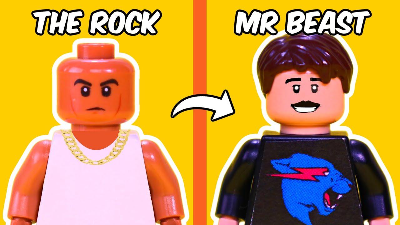 Я создал ЗНАМЕНИТЫХ людей в LEGO... перевод - TD BRICKS