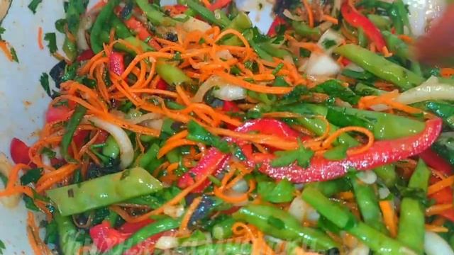 ЭТОГО САЛАТА И 30 БАНОК НА ЗИМУ МАЛО! СПАРЖЕВАЯ ФАСОЛЬ ПО КОРЕЙСКИ!