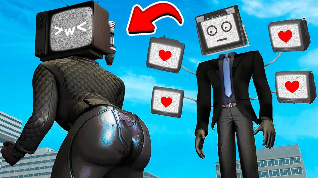 ПРЕВРАТИЛСЯ В ОГРОМНУЮ ТВ ВУМЕН НА 24 ЧАСА в Garry`s Mod! СКИБИДИ ТУАЛЕТ и ТВ МЕН В ГТА 5