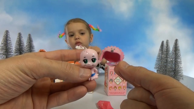 Малыши животные коробочки с сюрпризом игрушкой распаковка Blind box with animal 