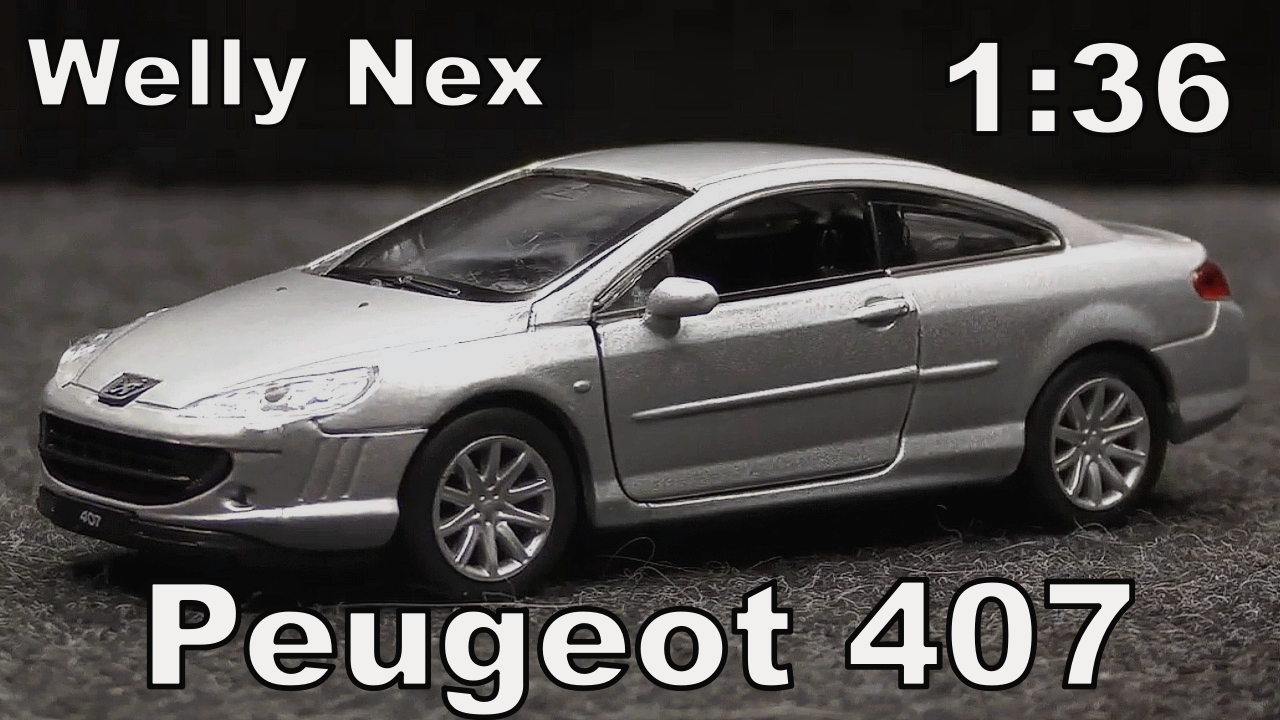 Peugeot 407 / Седан-купе / Масштаб 1:36 / Welly Nex / Масштабная модель автомобиля
