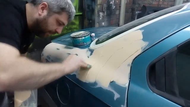 Как зашпаклевать крыло автомобиля