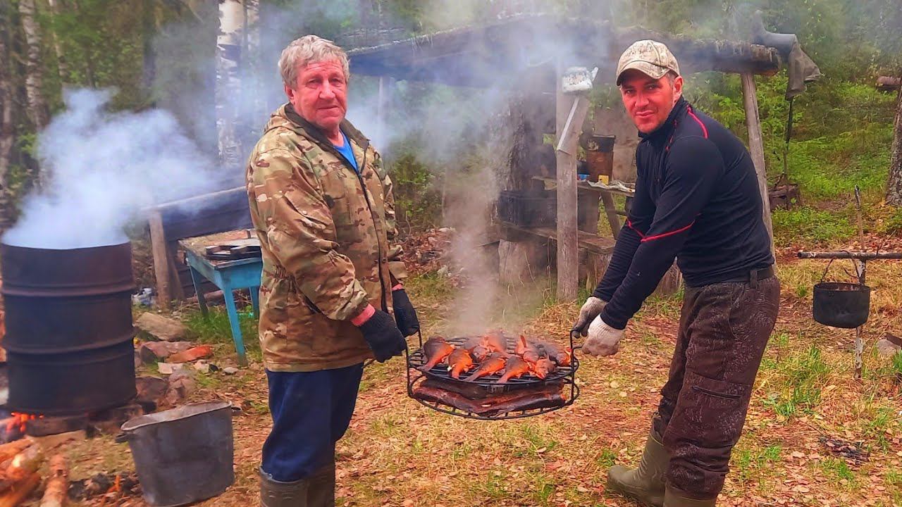 Живем Неделю в Тайге. Рыбалка. Закоптили Весь Улов в Бочке. Ближний Кордон.