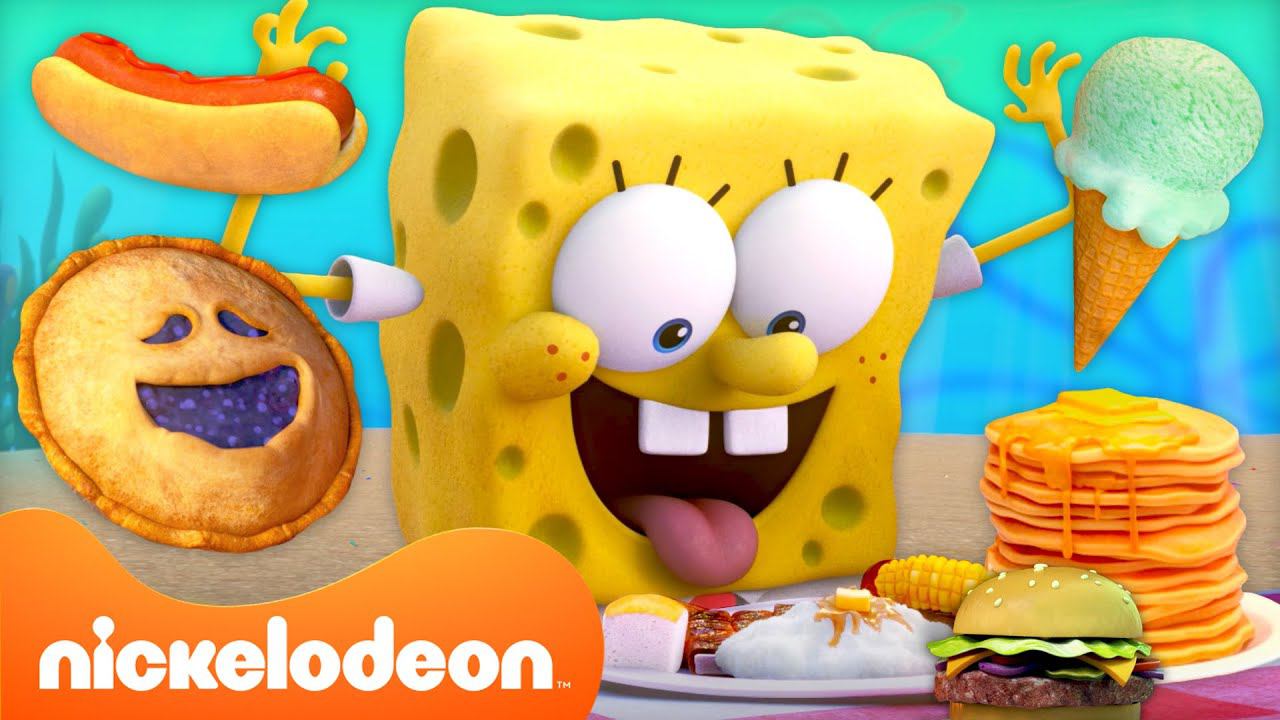 Камп Корал | Вся ЕДА, которую Губка Боб ест в Лагере Коралл! | Nickelodeon Cyrillic