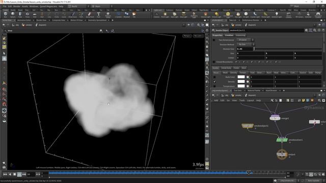 Урок Houdini и Unity "Дым из Гудини в Юнити" - Часть 1