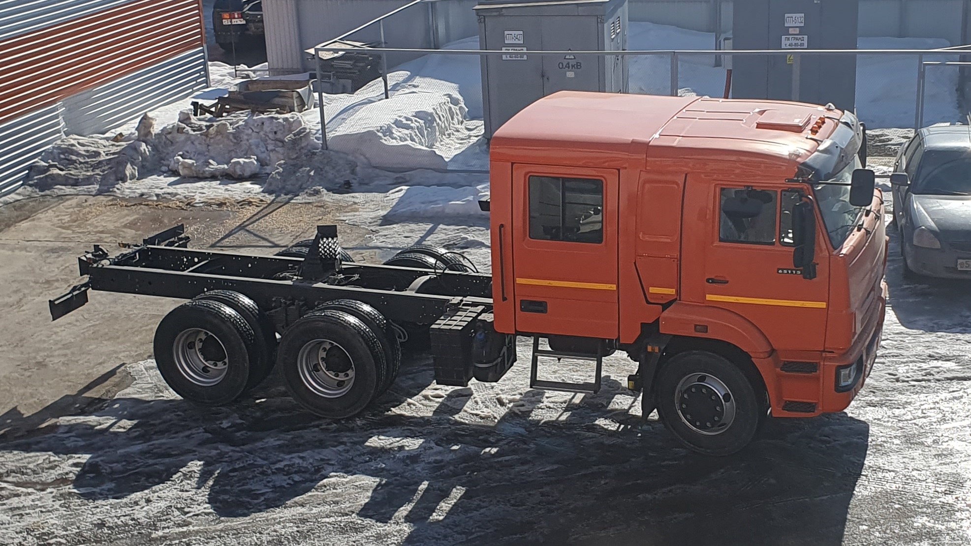Заказчик с Республики Удмуртии, привез старый камаз на доработки.