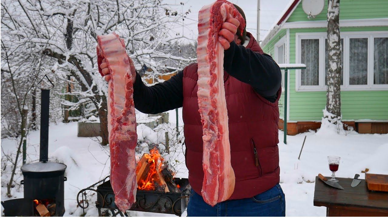 РЕБРЫШКИ на мангале. ШАШЛЫК отдыхает! ENG SUB.