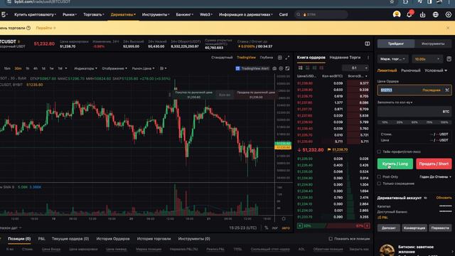ByBit фьючерсы для НАЧИНАЮЩИХ | Как зайти в СДЕЛКУ на фьючерсах БайБит?