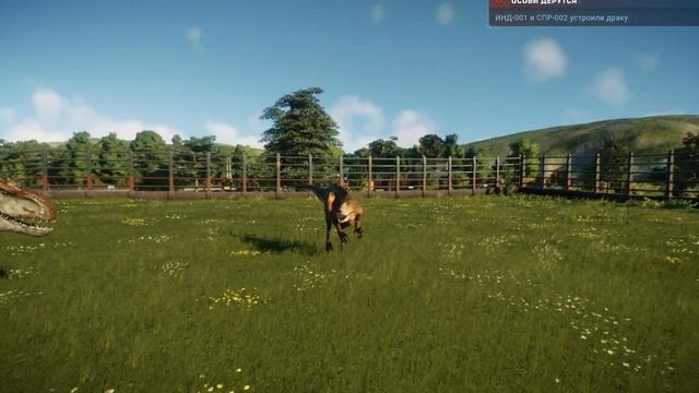 Скорпиос Рекс против Индоминуса Рекса и Индорапора. Битва динозавров. Jurassic World Evolution 2