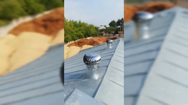 Установка Турбодефлекторов для естественной вытяжки на конюшне СДЮШОР г. Нижний Новгород