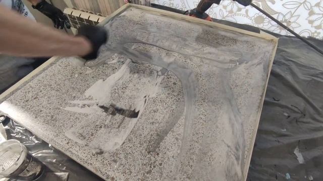 Столешница под натуральный мрамор своими руками из эпоксидной смолы Metally epoxy. Набор №33.
