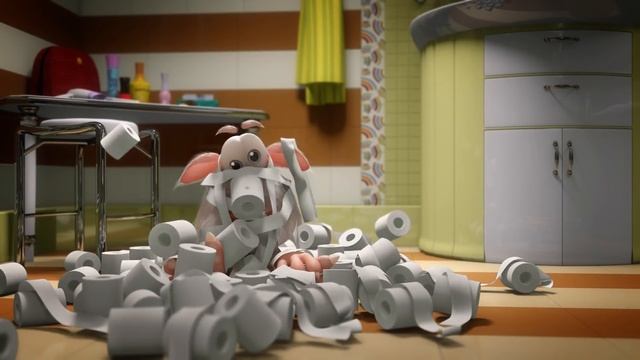 Booba Bathroom - Episode 2 - Funny cartoons for kids буба vs robot KEDOO Animation 4 Kids