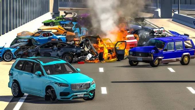 BeamNG Drive - Реалистичные автомобильные аварии, автокатастрофы и погони.
