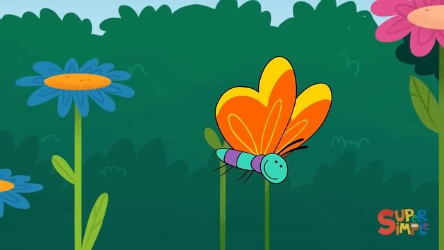 Butterfly Ladybug Bumblebee | Super Simple Songs