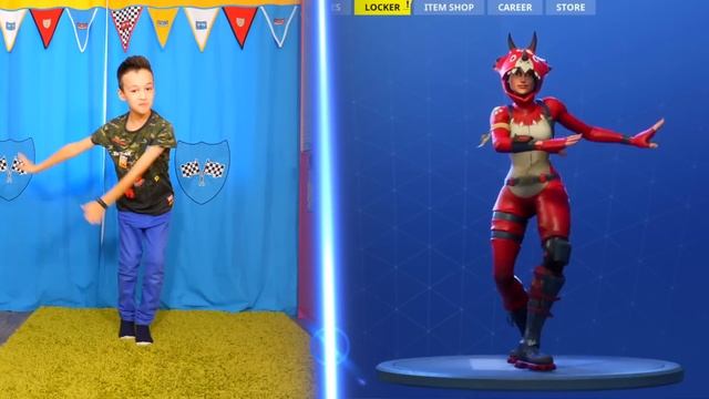 FORTNITE DANCE CHALLENGE! - In Real Life Кто КРУЧЕ ТАНЦУЕТ ?