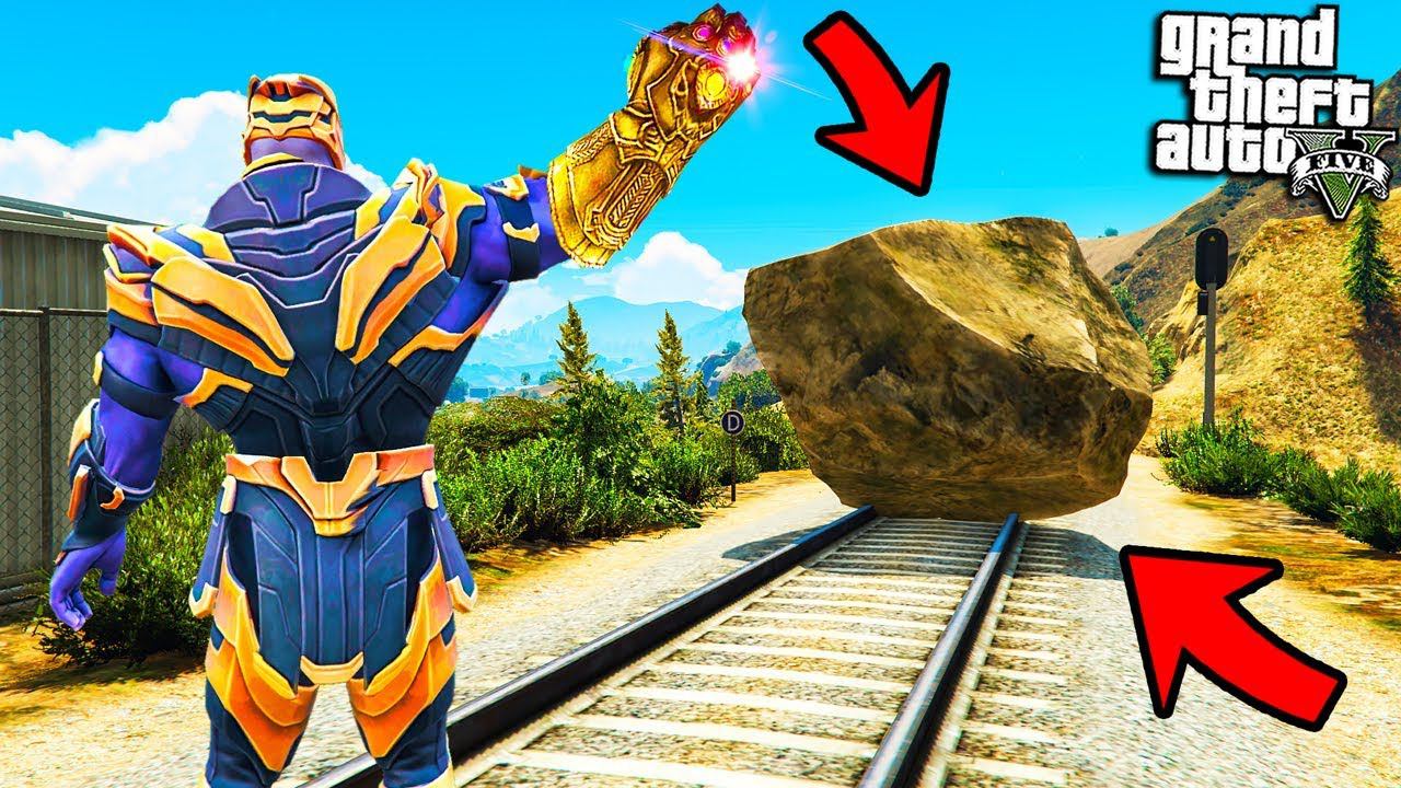 ТАНОС ПРЕВРАТИЛ ПОЕЗД В КАМЕНЬ ЭКСПЕРИМЕНТ В ГТА 5 МОДЫ! ОБЗОР МОДА В GTA 5! ИГРЫ ГТА ВИДЕО MODS