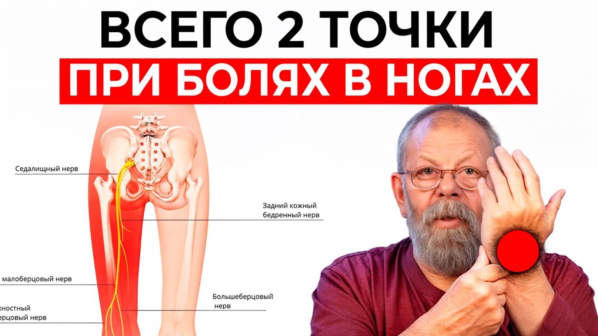 Боль в ногах уйдёт за 3 минуты! Секреты восточной медицины