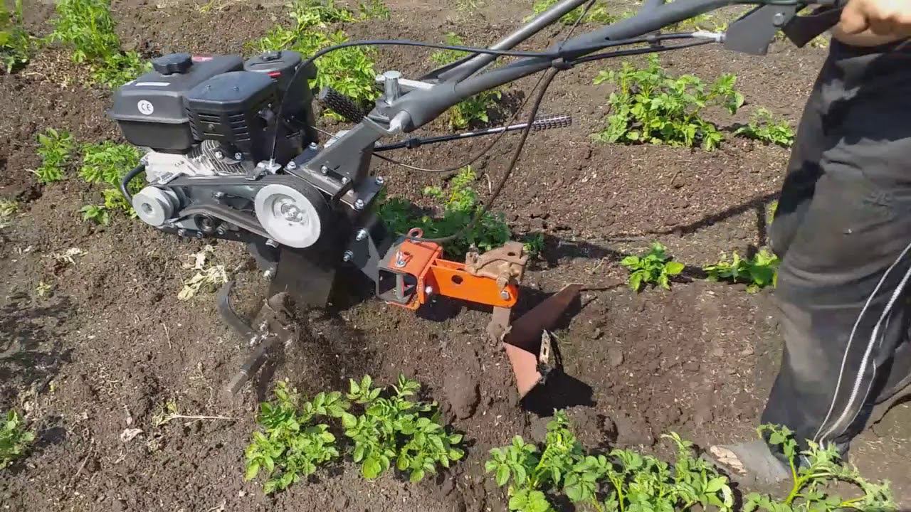 Новый способ окучивания картошки мотоблоком