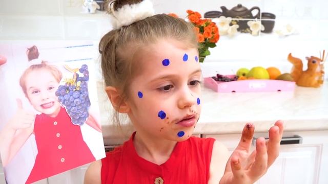 Eva learning colored numbers | Ева учит