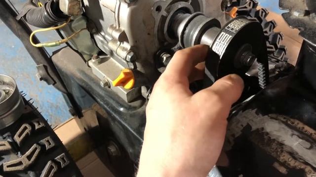СНЕГОУБОРЩИК HUTER SGC 4100 КАК РЕШИЛИ ПРОБЛЕМУ С РЕМНЁМ!