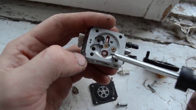 Разборка и изучение карбюратора триммера stihl fs 38/45/55