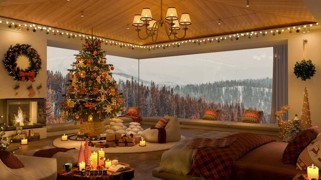 Christmas Jazz 2024 in Cozy Winter Bedroom Ambience ? Smooth Piano Jazz Music to Chill, Study, Slee