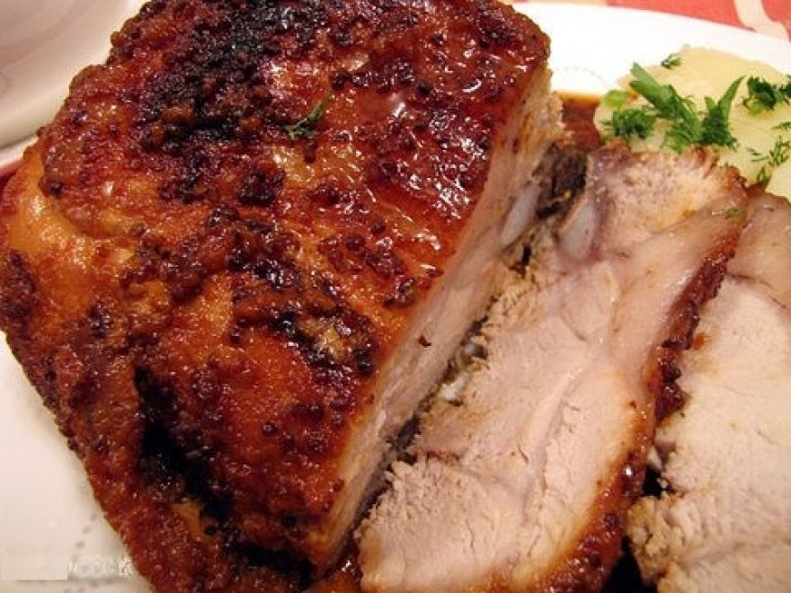 Свинина запеченная в духовке.Как вкусно запечь свинину.Рецепт свинины в духовке