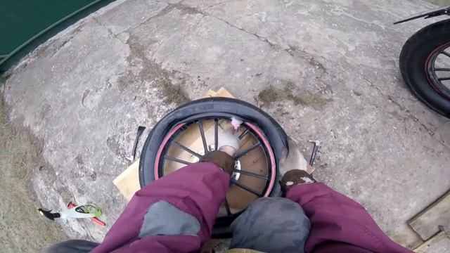 Широкая покрышка 150/80/r16 на мопед Stingray 125
