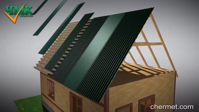 Крепление профнастила к обрешетке
