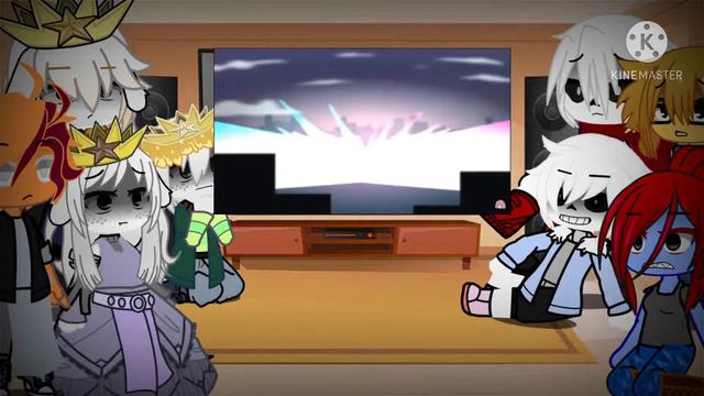 Undertale reacts to Sans Papyrus Gaster vs Betty Glitchtale