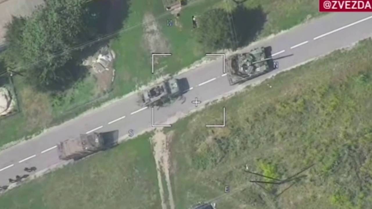 Разгром бронегруппы ВСУ в н.п. Черкасское Поречное, Курской области, август 2024 г.