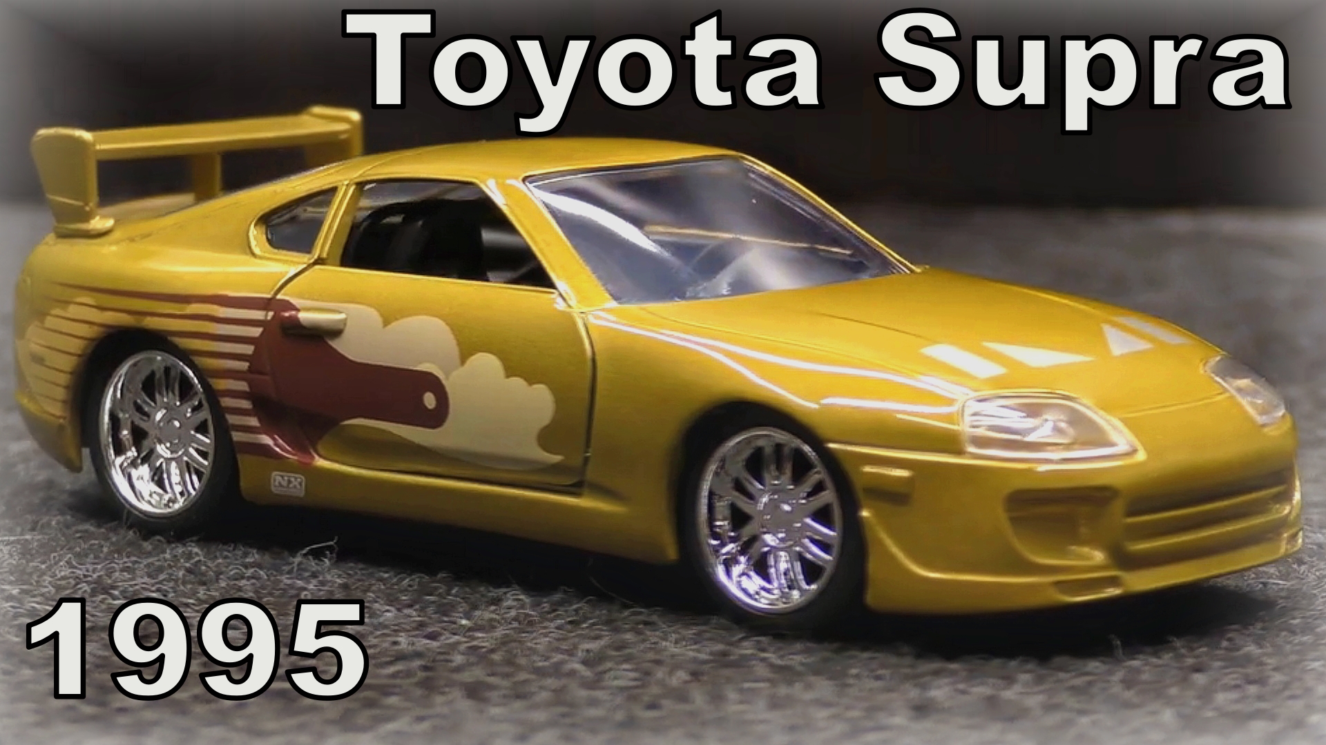 Toyota Supra 1995 / Форсаж / Масштаб 1:32 / Gold Jada / Масштабная модель автомобиля