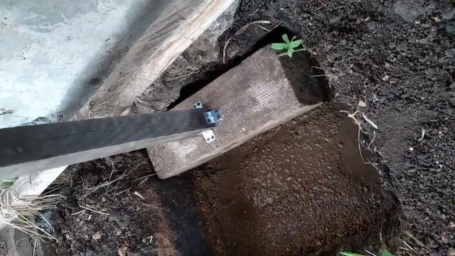 Фундамент из блоков 20х40 для  пристроя 2х3м