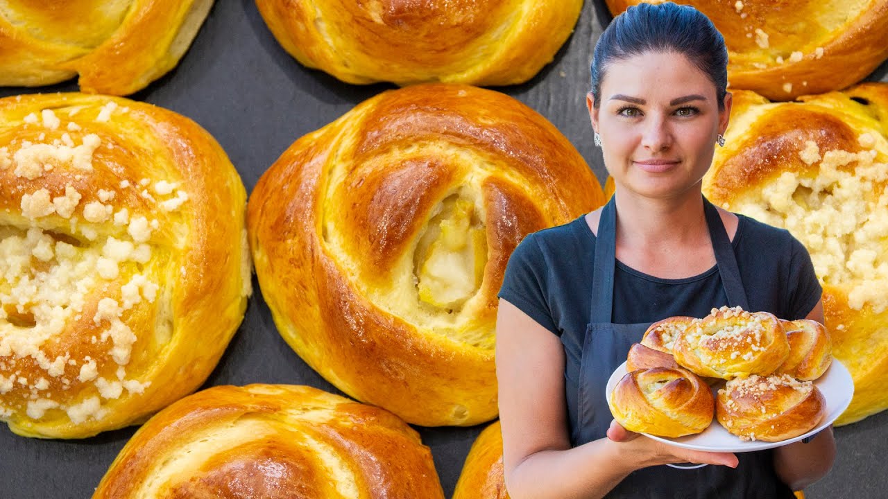 Мягкие БУЛОЧКИ С ГРУШЕЙ. Начинка удивляет всех! А вкус способен покорить каждого!