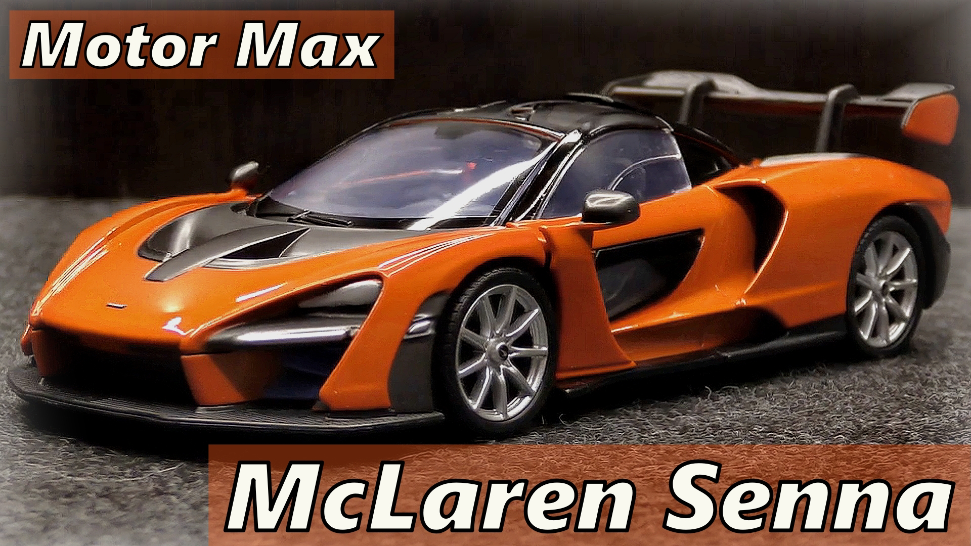 McLaren Senna Модель машины Масштаб 1:24 Motor Max Мини-копия автомобиля