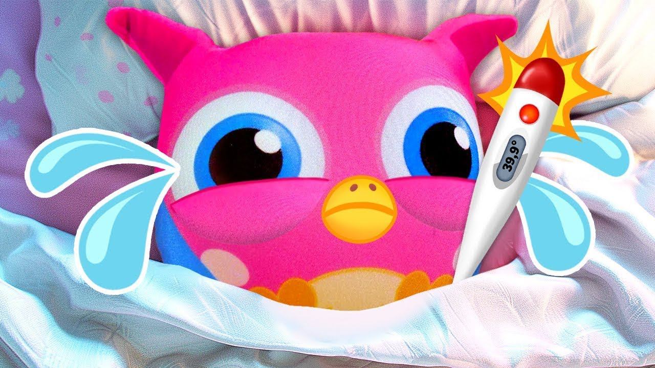 Совенок Хоп Хоп простудился? Видео для самых маленьких про игрушки