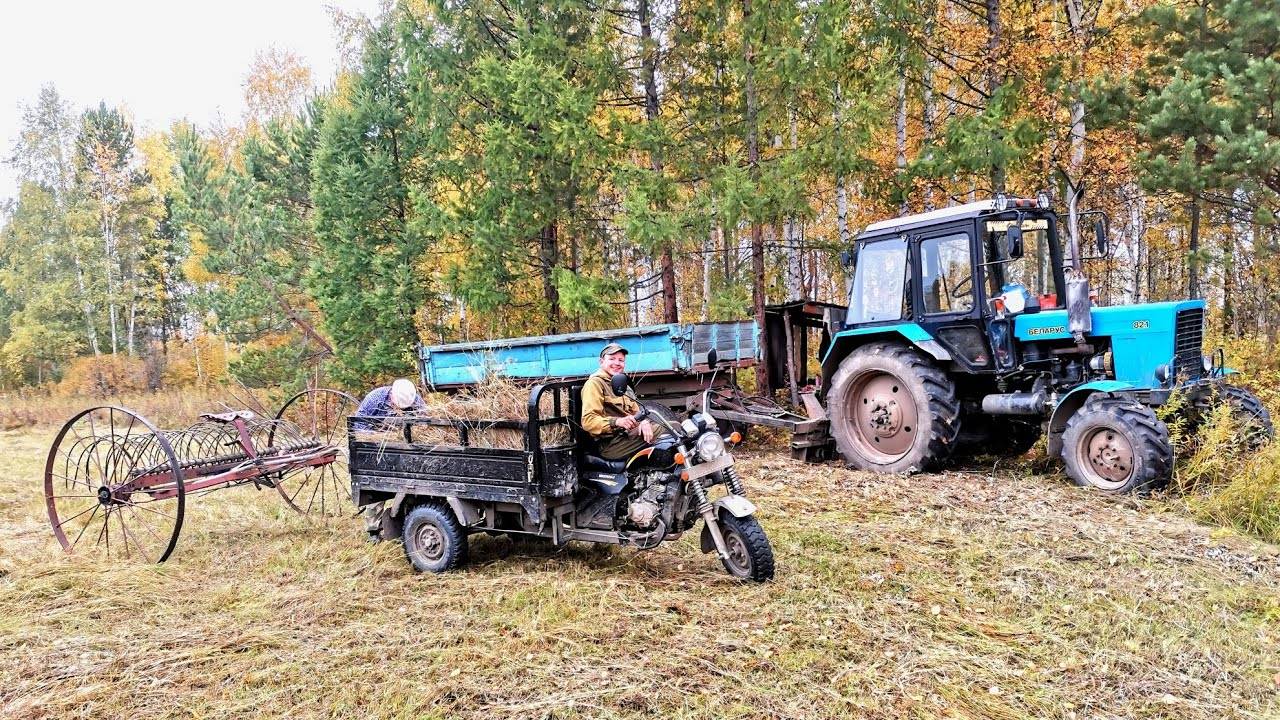ОСЕННИЙ СЕНОКОС. СИБИРСКАЯ ГЛУБИНКА В ИРКУТСКОЙ ОБЛАСТИ