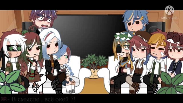 Реакция стран на ТТ 2/5 countryhumans/gacha club/