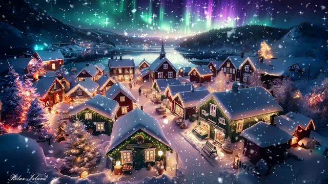 ? Новогодняя музыка в сказочной деревне на севере ❄️ Весёлая музыка для релакса ❄️