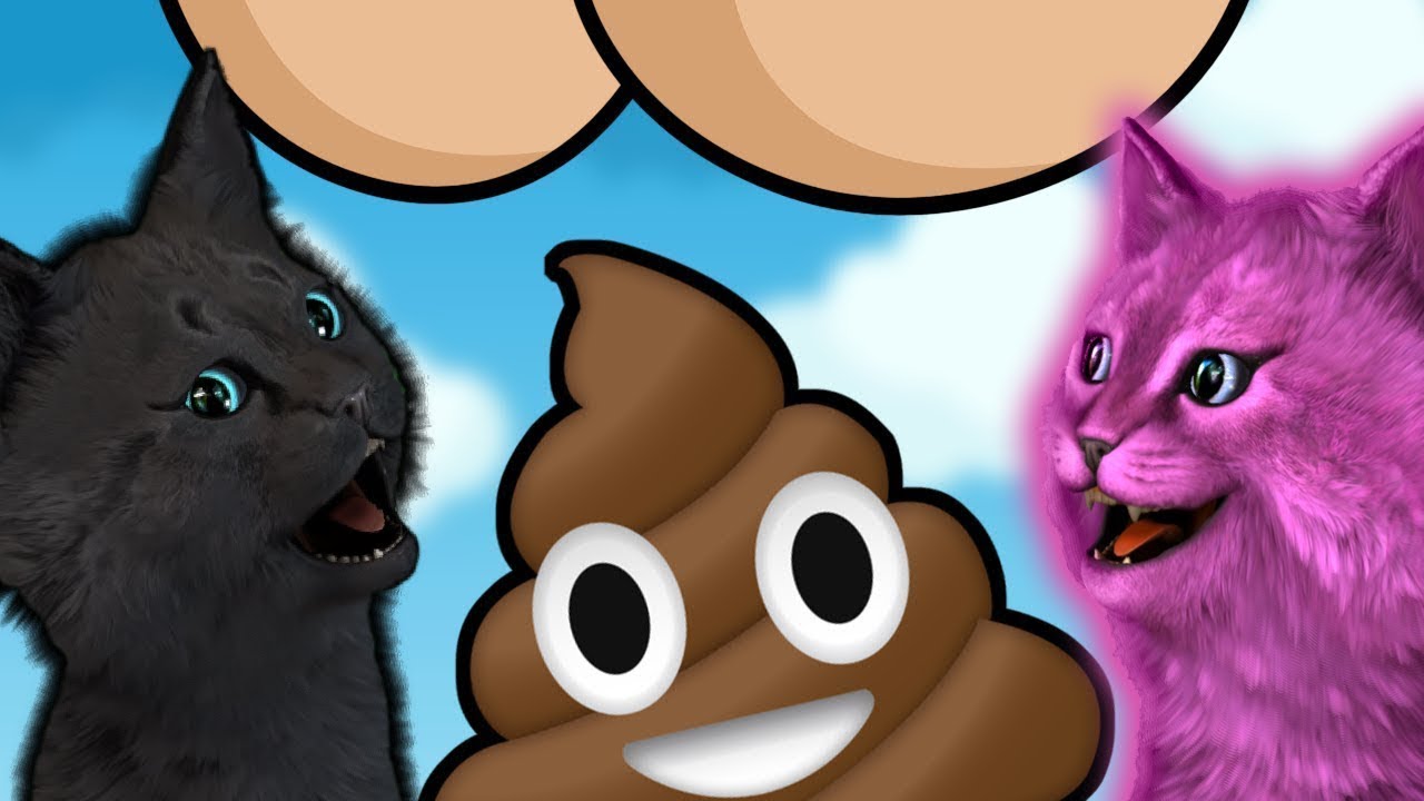 ГОВОРЯЩИЙ СУПЕР КОТ И КОТЕНОК АБИ ИГРАЮТ В ДОГОНЯЛКИ №1 PooPee Wars #14