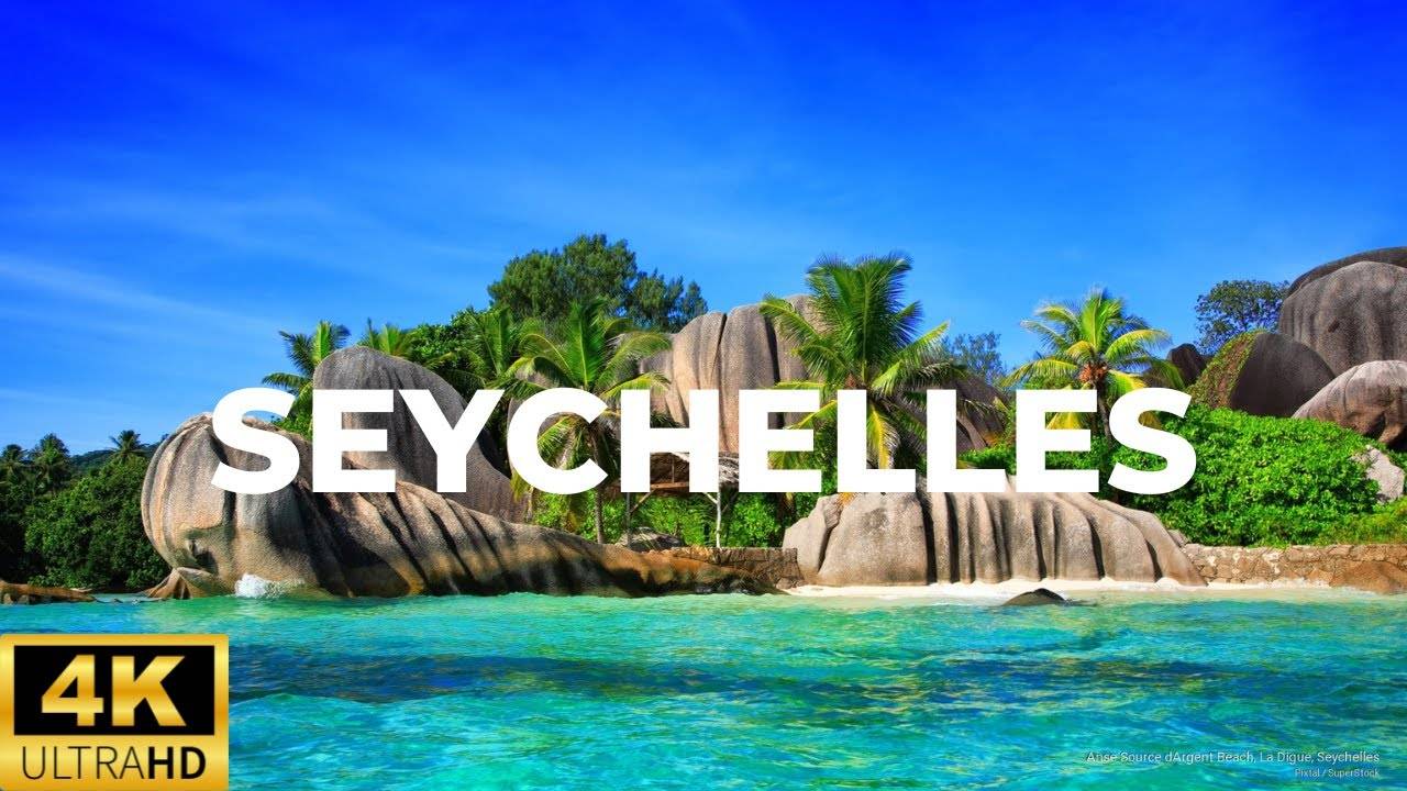 FLYING OVER SEYCHELLES (4K UHD) - Relaxing Music With Beautiful Nature Videos - 4K Ultra Video