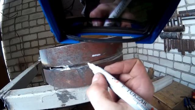 Сварка горизонтального шва на просвет (сварка корня шва).mp4